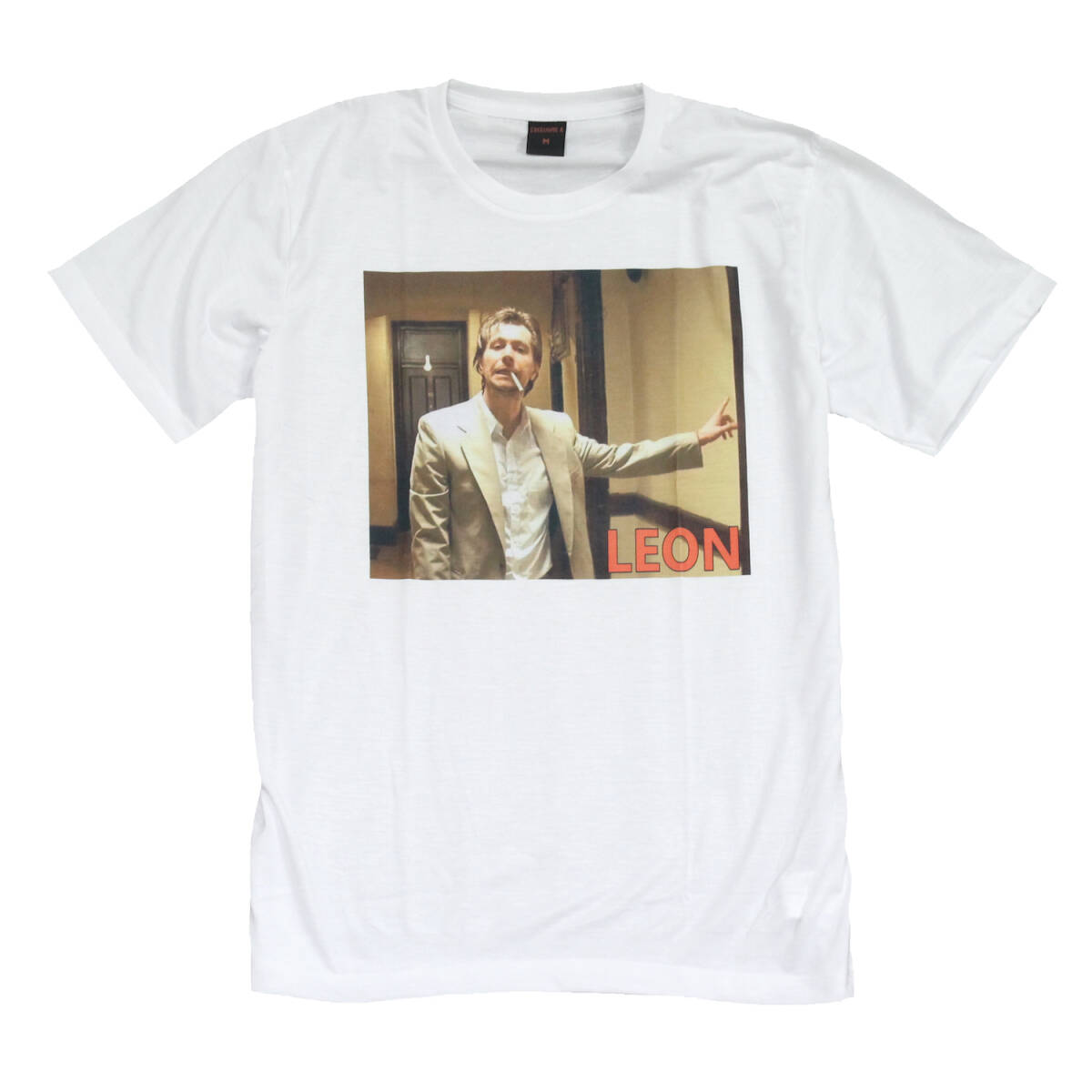 レオン 映画Tシャツ LEON ゲイリー・オールドマン スタン 名作 ムービー おしゃれ おもしろTシャツ メンズ 半袖★tsr0825-wht-l拍卖