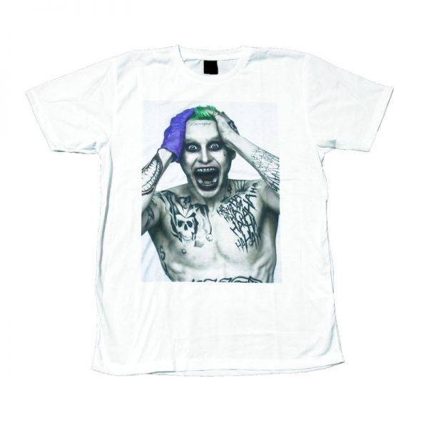 ジョーカー JOKER ジャレッド・レト 映画Tシャツ スーサイドスクワッド ストリート おもしろTシャツ メンズ 半袖★tsr0384-wht-xl拍卖