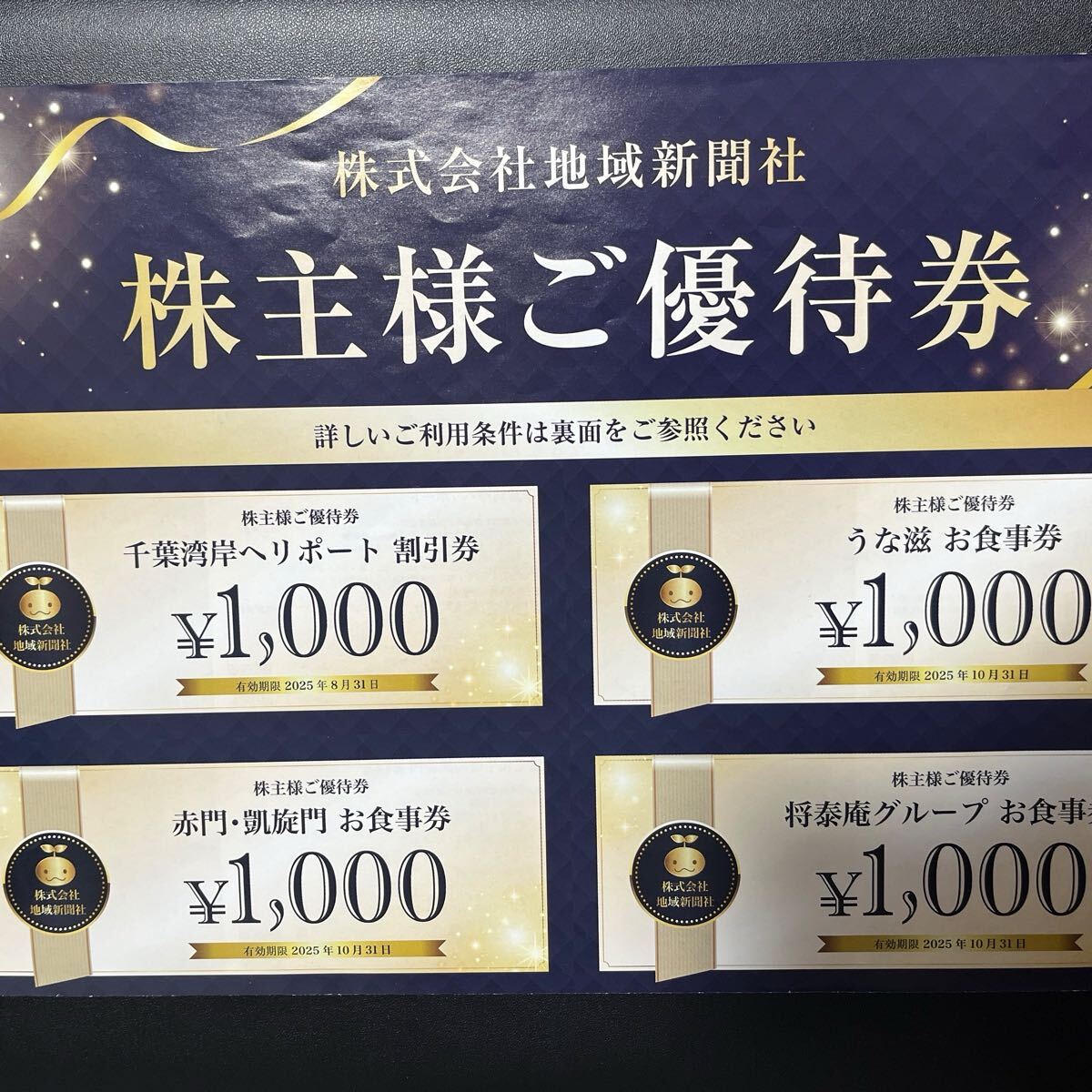 地域新聞 株主優待 割引券セット拍卖