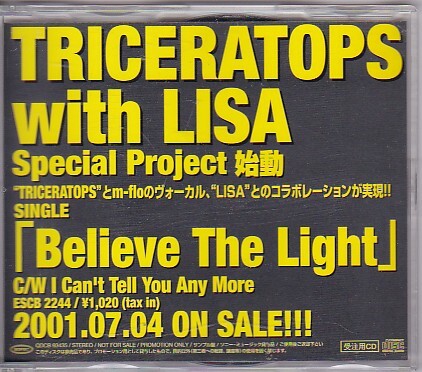 ★TRICERATOPS with LISA★Believe the Light★受注用CD/見本盤/プロモ★拍卖