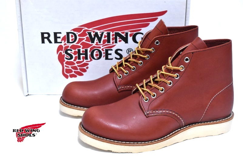 【犬タグ】新品 レッドウイング 8166 2019年復刻 6インチ プレーントゥ 8.5 D 26.5cm RED WING アイリッシュセッター拍卖