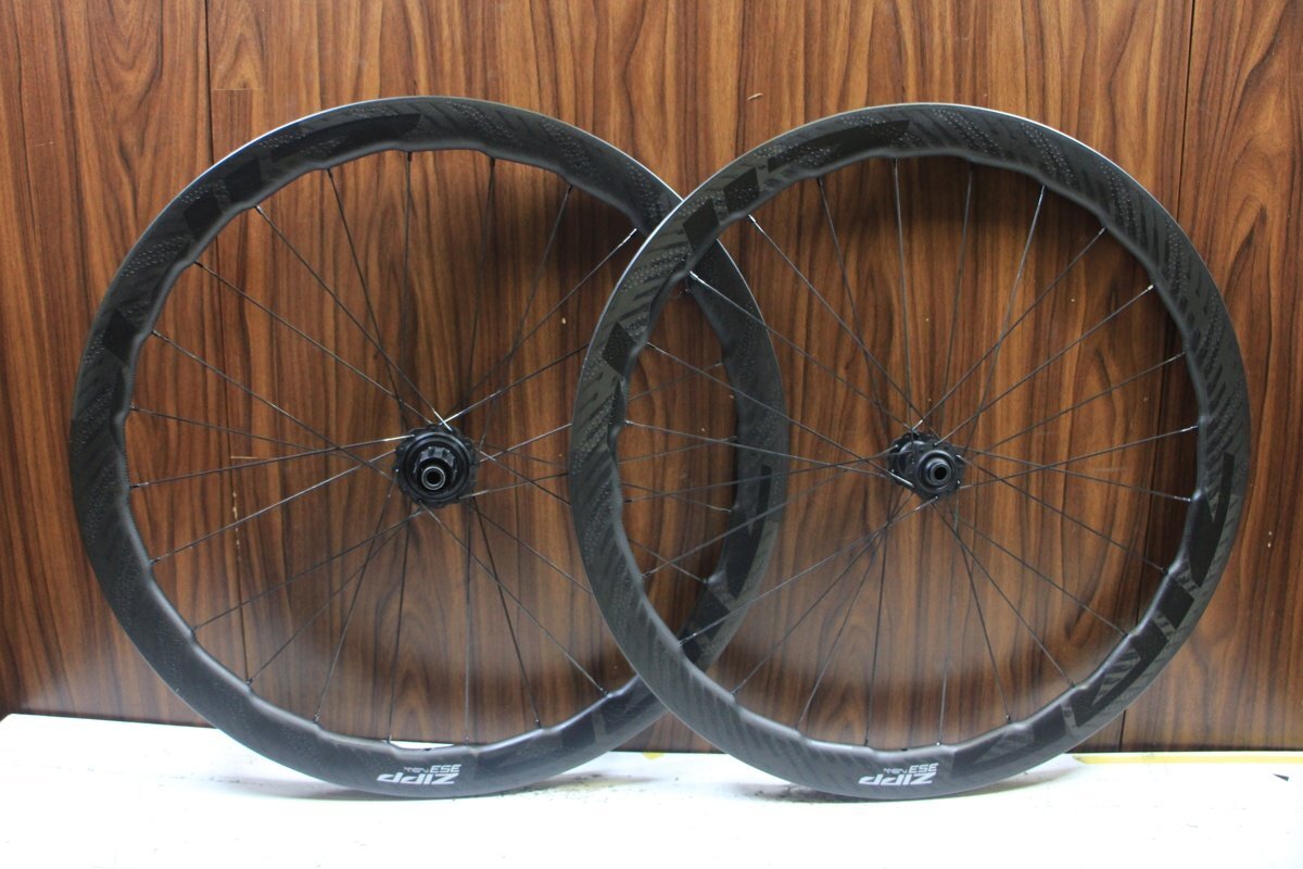 値下げ! ○ZIPP ジップ 353 NSW DISC シマノフリー 11/12s対応 チューブレス フックレスリム カーボンホイールセット拍卖