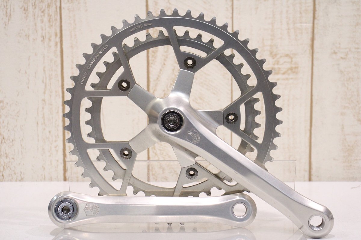 ★Campagnolo カンパニョーロ ビンテージ VICTORY 170mm 52/44T ダブル クランクセット BCD:116mm拍卖