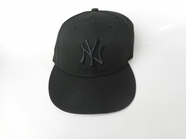 【Z-1653】◆美品 NEW ERA 59FIFTY ニューヨーク ヤンキース New York Yankees ブラック 7 ☆中古品拍卖