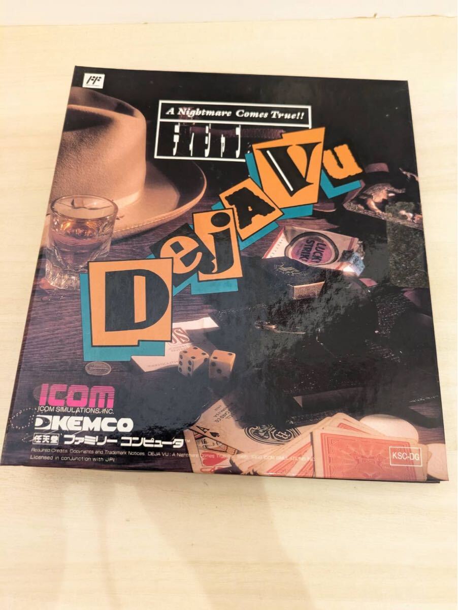 A673 ☆値下げ 1円〜スタート【DEJA VU ディジャブ ファミコンソフト 箱説付き 動作未確認】拍卖
