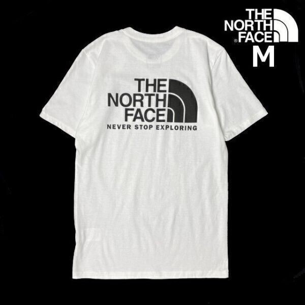 売切り【正規新品】THE NORTH FACE EVO THROWBACK S/S TEE 半袖 Tシャツ US限定 バックプリント 男女兼用 アウトドア 登山(M)白180902-13拍卖