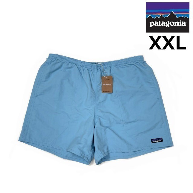 売切り【正規新品】patagonia パタゴニア◆BAGGIES SHORTS-5 バギーズショーツ ショートパンツ US購入 ナイロン 撥水(XXL)水色 190124-16拍卖