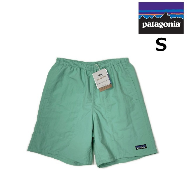 売切り【正規新品】patagonia パタゴニア◆BAGGIES LONG-7 バギーズショーツ ショートパンツ US購入 ナイロン 撥水(S)緑 190124-16拍卖