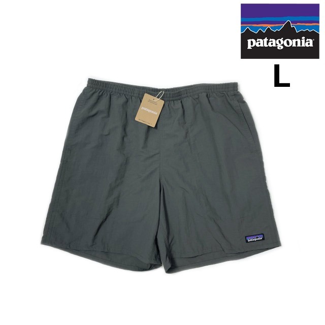 売切り【正規新品】patagonia パタゴニア◆BAGGIES LONG-7 バギーズショーツ ショートパンツ US購入 ナイロン 撥水(L)グレー 190124-16拍卖