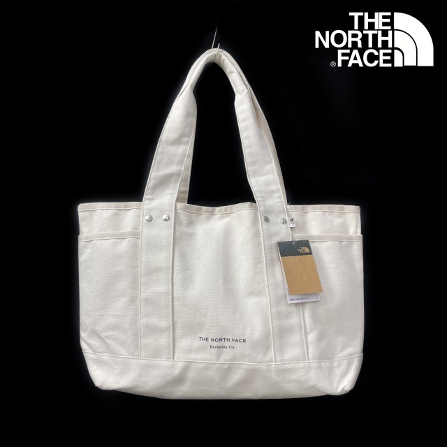 売切り【正規新品】THE NORTH FACE◆CIRCULAR COTTON TOTE トートバッグ US限定 厚手コットン 大容量 A4対応 シンプル(OS)白 180626-33拍卖