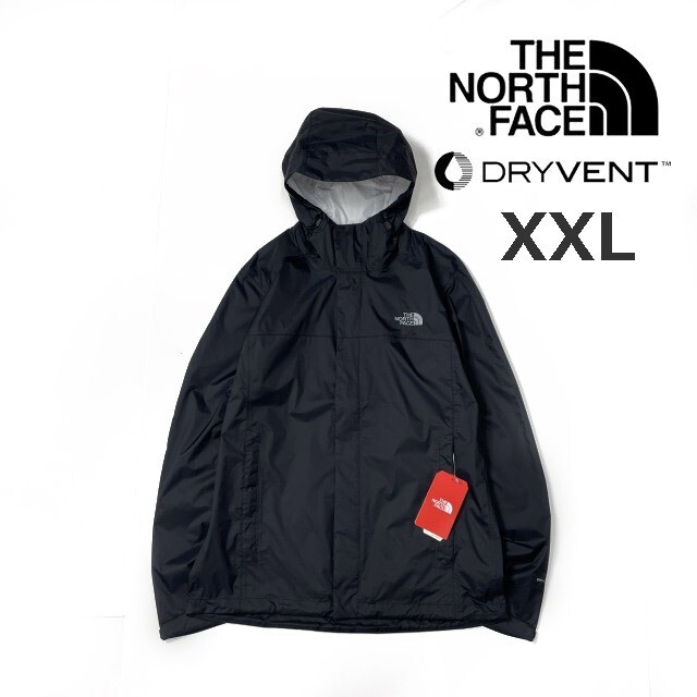 売切り【正規新品】THE NORTH FACE VENTURE 2 JACKET マウンテンパーカー US限定 ロゴ刺繍 ハーフドーム 撥水 防水(XXL)黒 180915-50-B拍卖