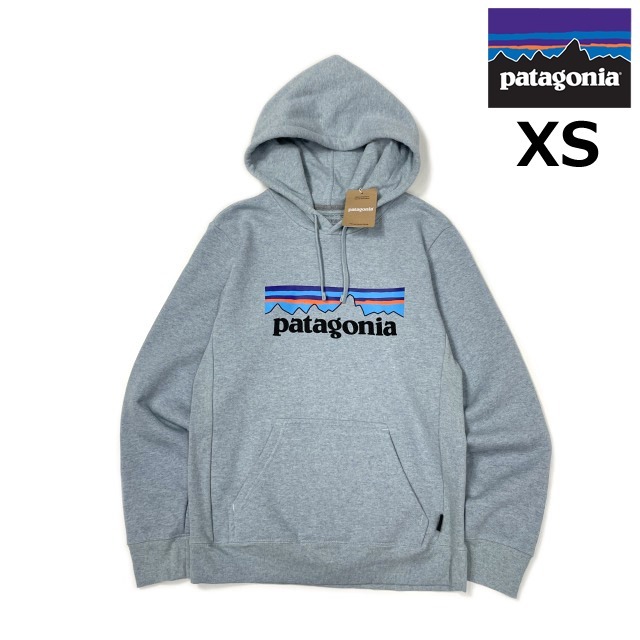 売切り【正規新品】patagonia パタゴニア◆P-6 LOGO UPRISAL HOODY パーカー スウェット US購入 裏起毛 男女兼用(XS)青 190124-5046拍卖