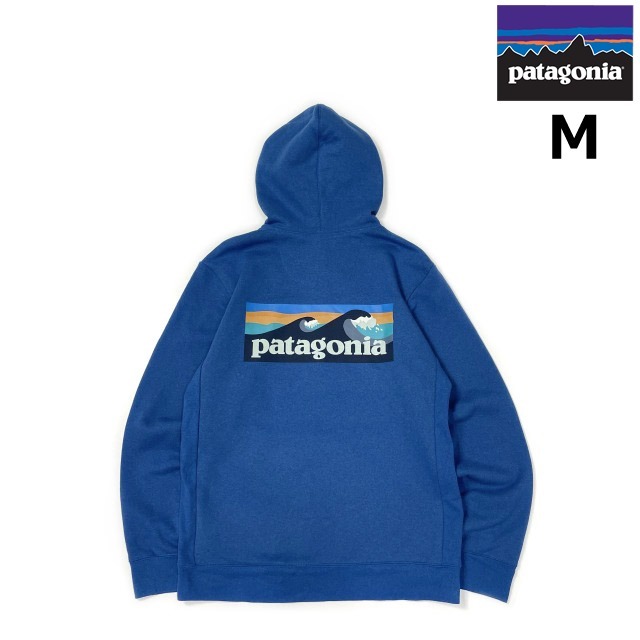 売切り【正規新品】patagonia パタゴニア◆BOARDSHORT LOGO UPRISAL HOODY パーカー スウェット US購入 裏起毛 男女兼用(M)青 190124-5046拍卖