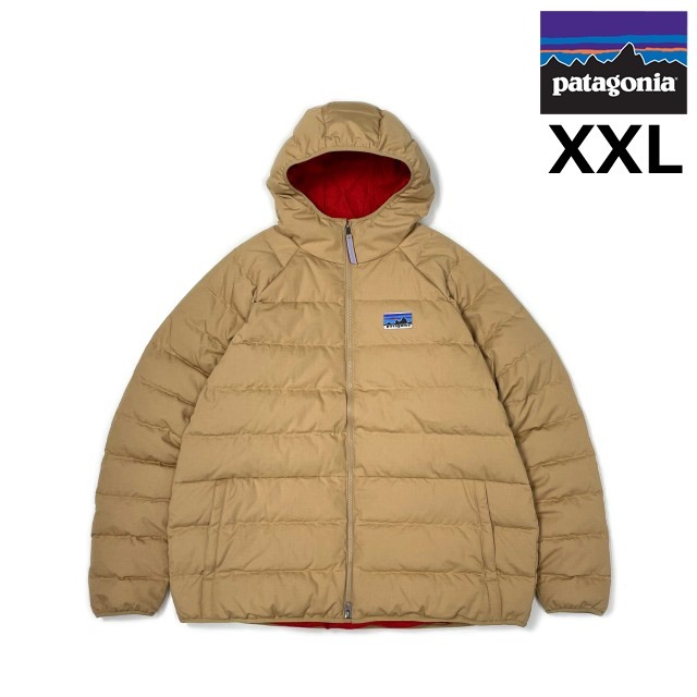 売切り【正規新品】patagonia パタゴニア◆COTTON DOWN JACKET ダウン ジャケット US購入 600フィル 軽量(XXL)ベージュ 190124-14060拍卖