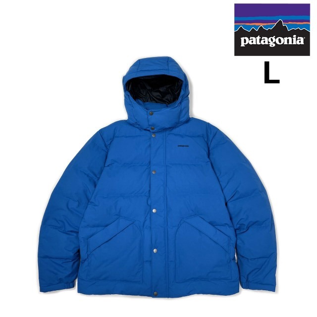 売切り【正規新品】patagonia パタゴニア◆DOWNDRIFT JACKET ダウン ジャケット US購入 ロゴ刺繍 アウトドア 600フィル(L)青 190124-18722拍卖
