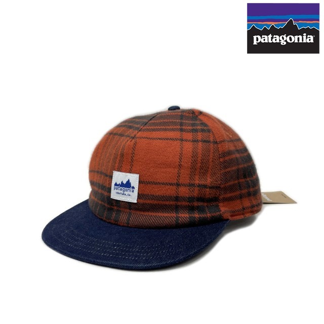 売切り【正規新品】patagonia パタゴニア◆RANGE CAP 帽子 キャップ US購入 アウトドア レジャー(ONE SIZE)オレンジ チェック 190124-2516拍卖