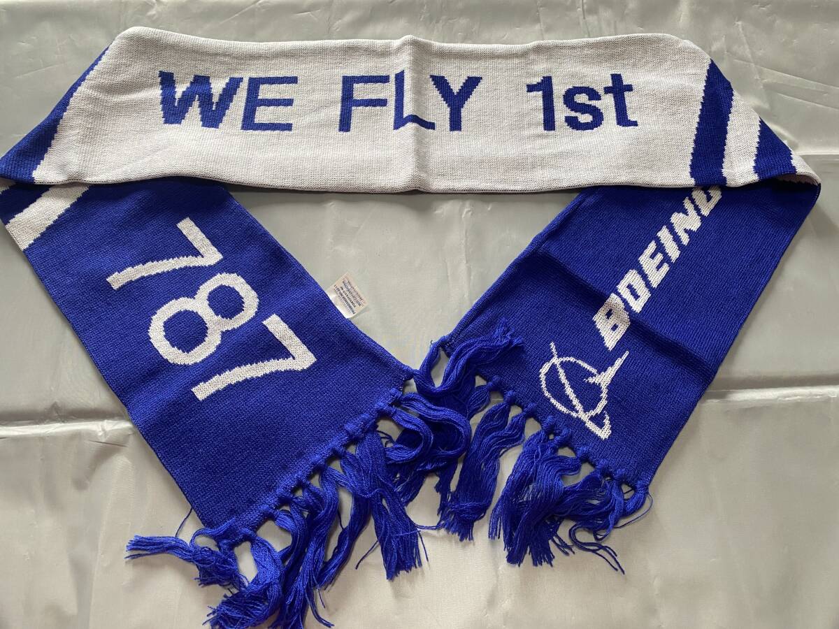 371【非売品】ANA 787初号機納入記念マフラー拍卖