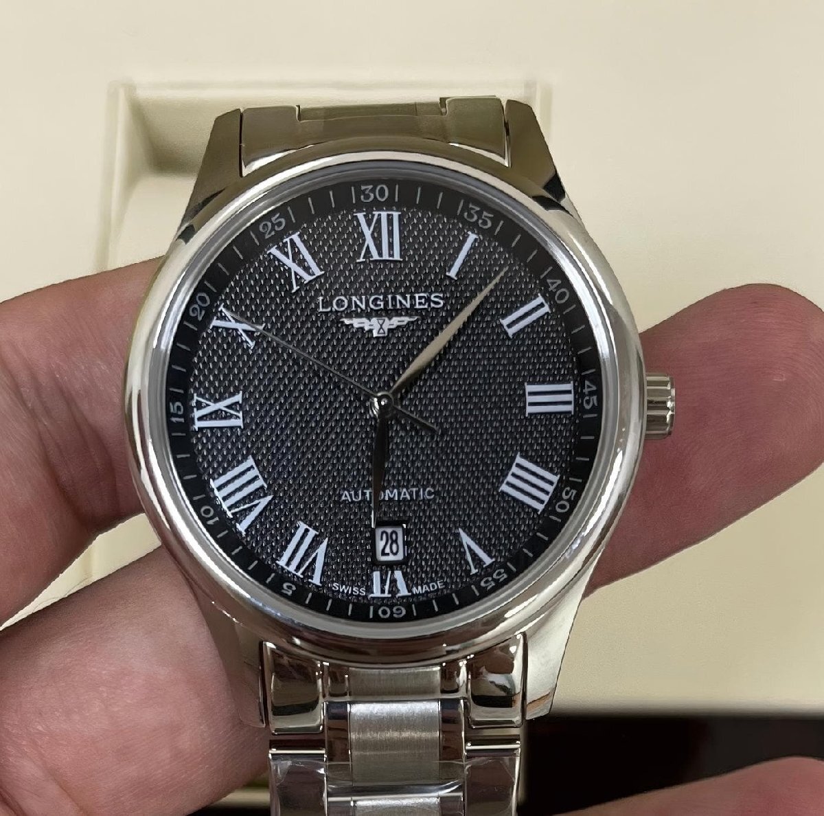 LONGINES ロンジン 腕時計 L2.628.4.51.6 メンズ ウォッチ 自動巻き ブラック文字盤 ステンレススチール拍卖