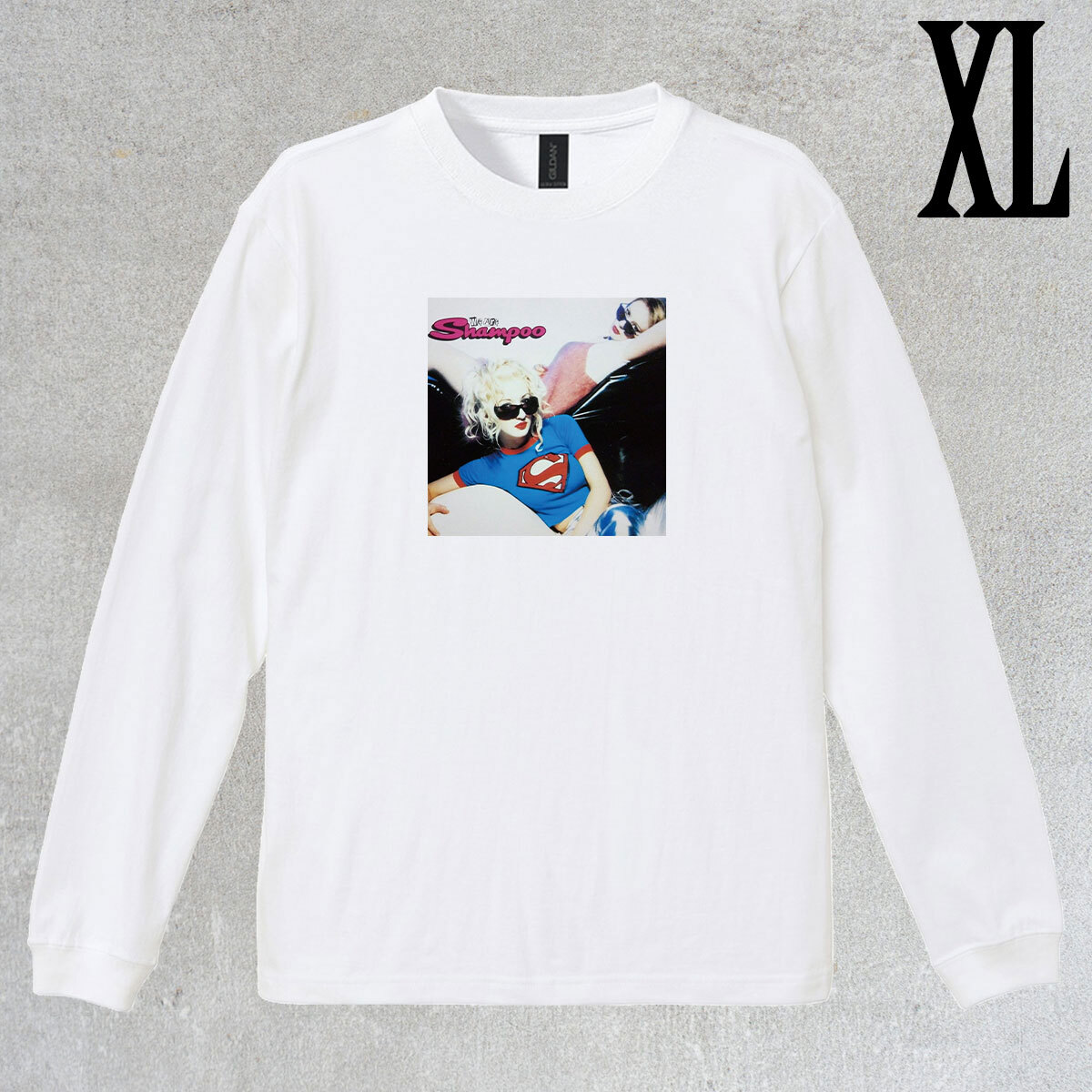 シャンプー Shampoo フォト プリント Tシャツ We Are Shampoo ミュージックTシャツ カジュアル 6.0oz コットン100% ユニセックス シロ XL拍卖