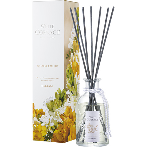 【2点セット】 芳香剤(リードディフューザー) ホワイトコサージュ チュベローズ&フリージア 200ml /日本製 sangoaroma拍卖