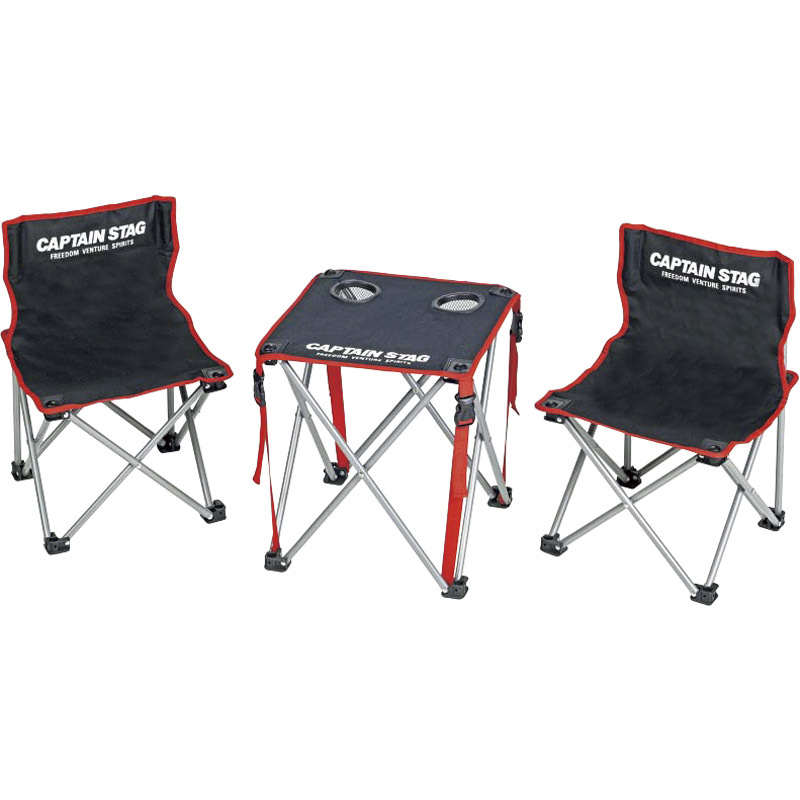 キャプテンスタッグ ジュール コンパクトテーブルチェアセット UC-1702 【単品】拍卖