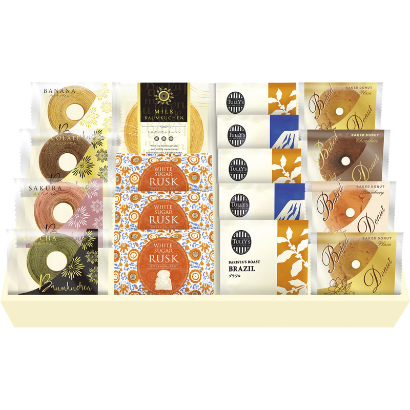 タリーズコーヒー&彩りミニバウムと洋菓子セット HRTY-40 【単品】拍卖