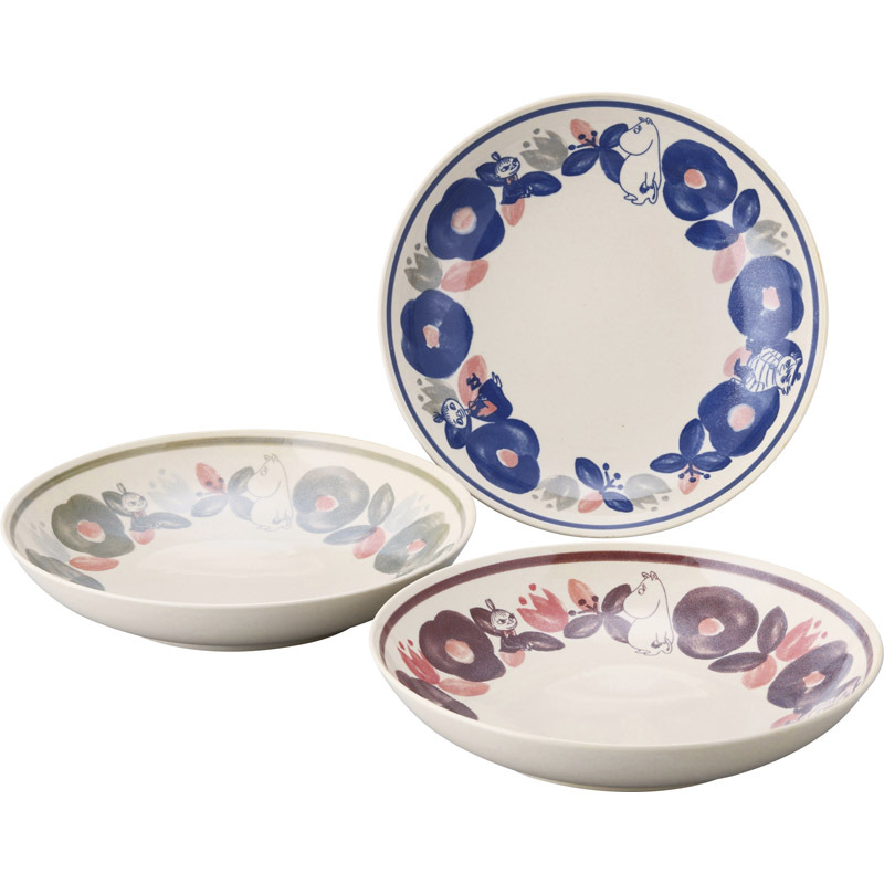 ムーミン ペリア(リサイクル食器) トリオパスタプレートセット MM7700-139 【単品】拍卖