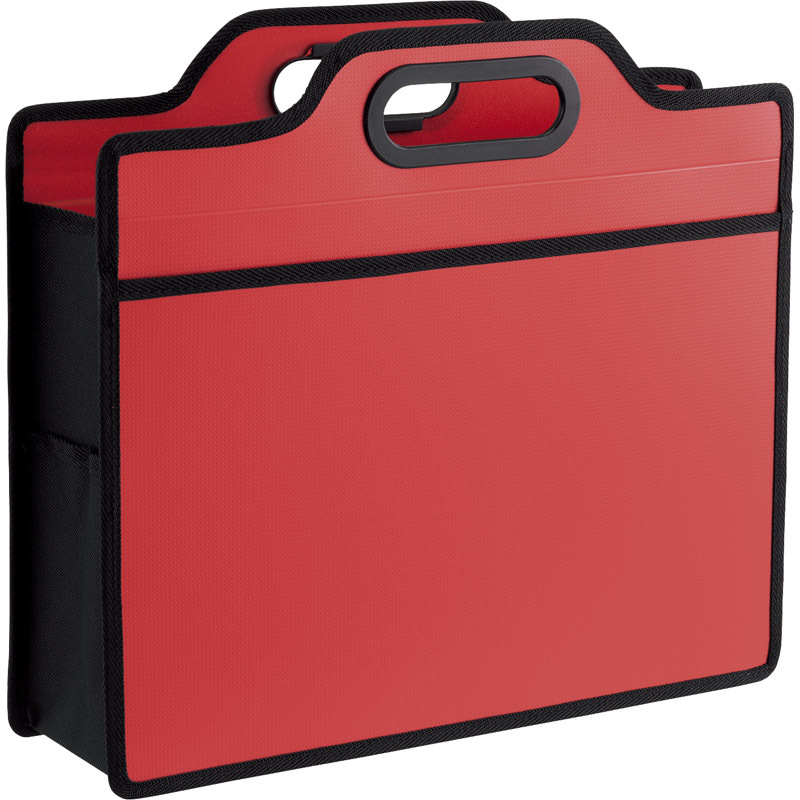 ライオン事務器 ビジカル オフィスキャリングバッグ レッド BK-353B(R) 【単品】拍卖