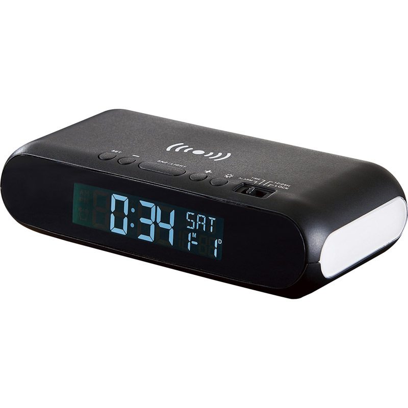 ワイヤレスチャージャークロック(ナイトライト付) 6192 【単品】拍卖