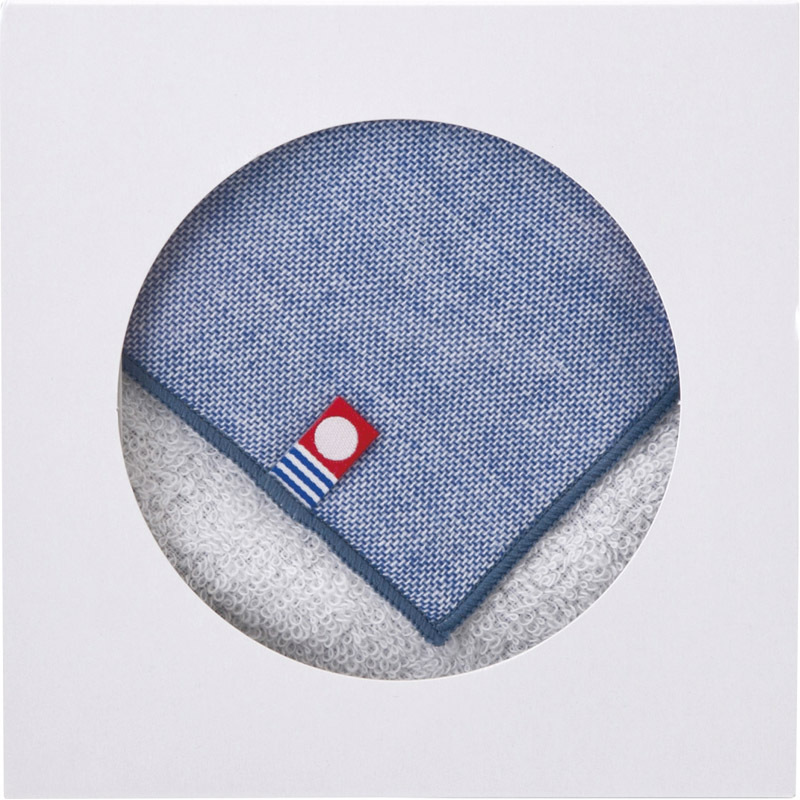 今治ガーゼ&パイルミニハンカチ1P ネイビー IGP-50-NV 【単品】拍卖