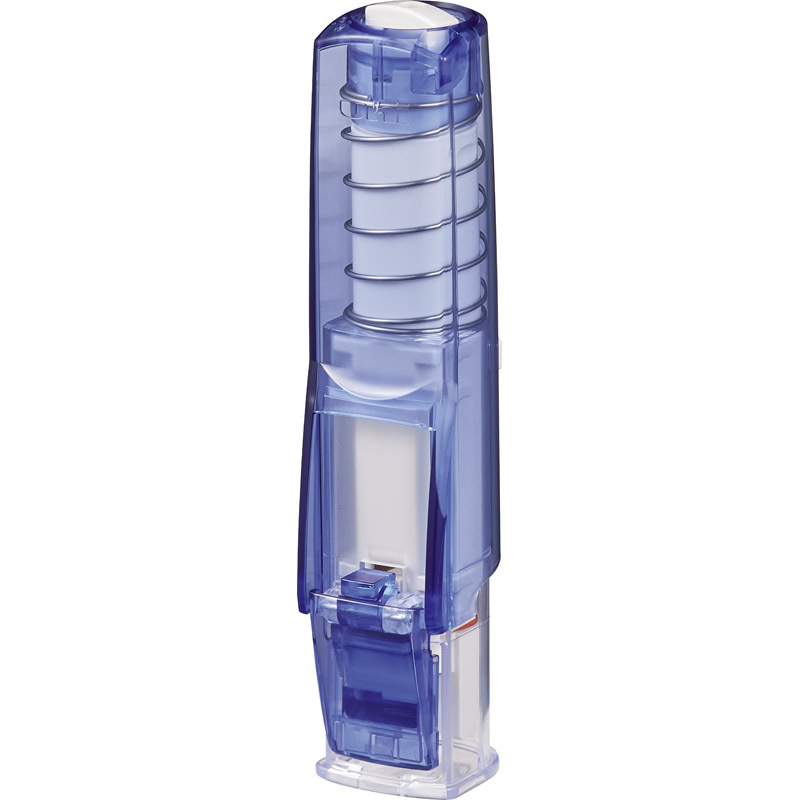 三菱 はん蔵 ワンタッチ印鑑ホルダー 透明青 HLD-2T.33 【単品】拍卖