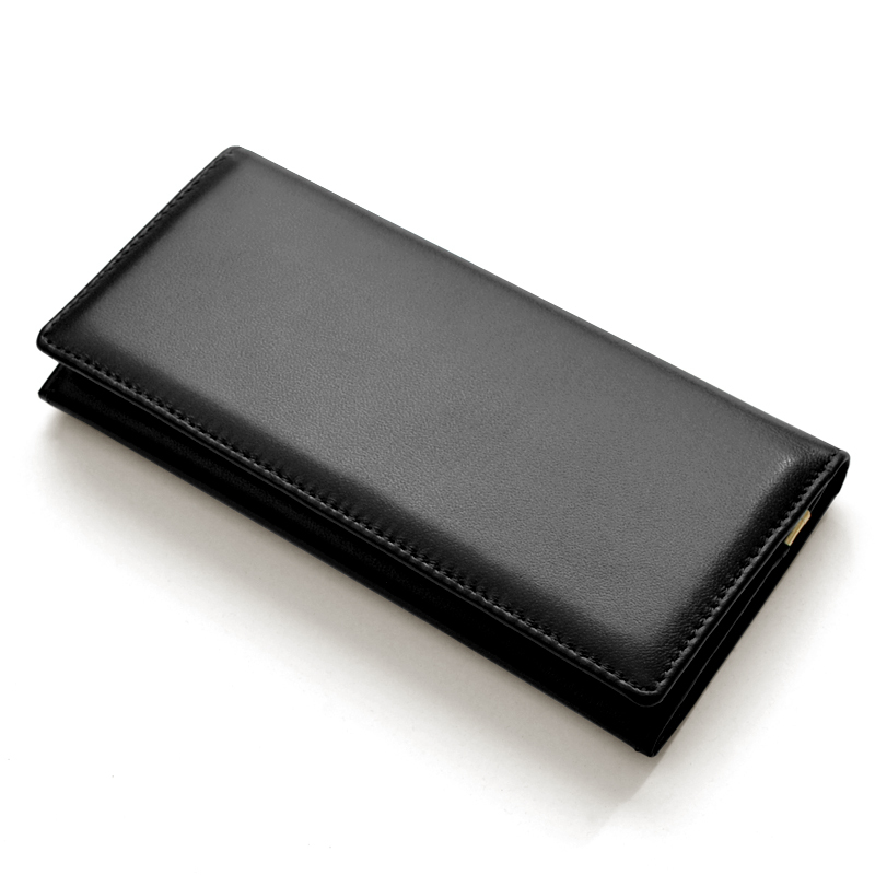 【BEAMZSQUARE】シープスキン紳士長財布 BZSQ-252 羊革長札入れ /売れ筋の開運カラー ブラック×1個拍卖
