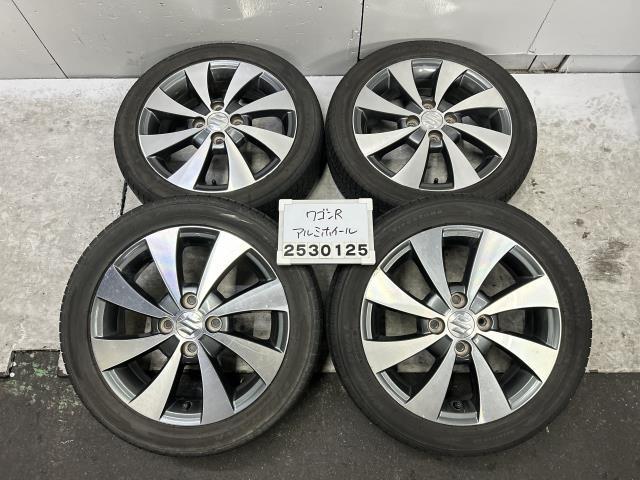 スズキ 純正 4.5J+45 PCD100 4穴 165/55R15 WIDE OVAL ワゴンR スティングレー MRワゴン スペーシア ハスラー AZワゴン 016512拍卖