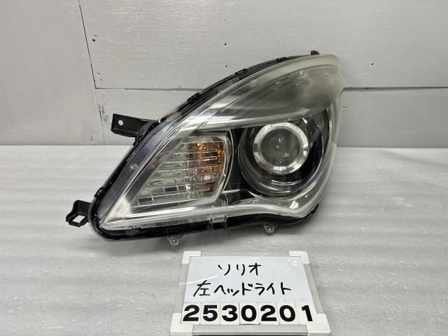 ソリオ MA15S 左ヘッドライト 純正 HID 取付部OK バラスト付 ブラック&ホワイト Z7T 35320-54M20 Z-9 016690拍卖