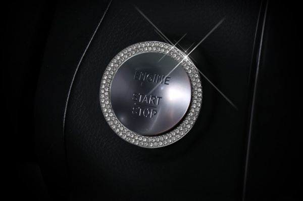 【送料無料】メルセデスベンツ エンジンスタートボタン デコレーションリング シルバークリスタル C/GLC/CLA/GLAなどに拍卖