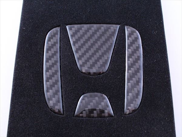HONDA ホンダ カーボン製 エンブレム デコレーショントリム ブラックカーボン ステッカータイプ拍卖