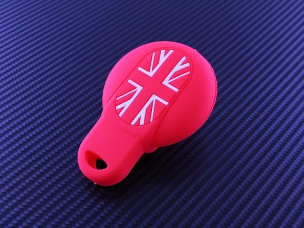 BMW MINI ミニ シリコンキーカバー ユニオンジャック柄 レッド F系用 キーケース スマートキー拍卖