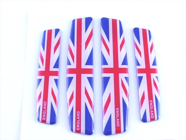 ドアエッジプロテクター ユニオンジャック柄 4枚セット 汎用 ドアガード キズ防止 BMW MINI(ミニクーパー)などに拍卖