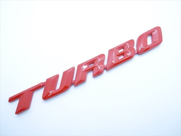 TURBO ターボ エンブレム レッド 汎用拍卖
