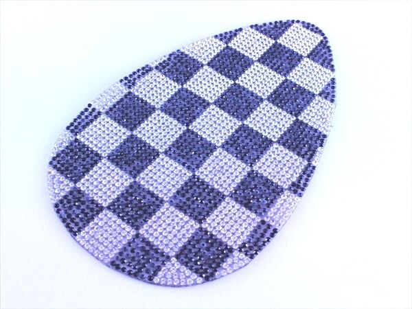 BMW MINI(ミニクーパー) ダッシュボード センターパネル ステッカー クリスタル チェッカーフラッグ スワロフスキー風拍卖