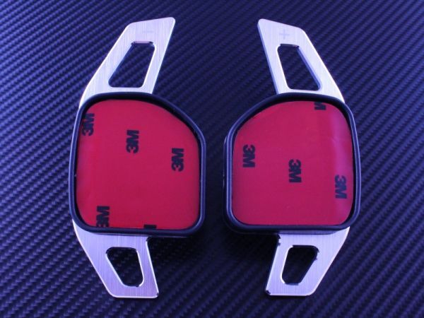 AUDI アウディ アルミ製 パドルシフト エクステンダー シルバー 左右セット レバー エクステンション拍卖