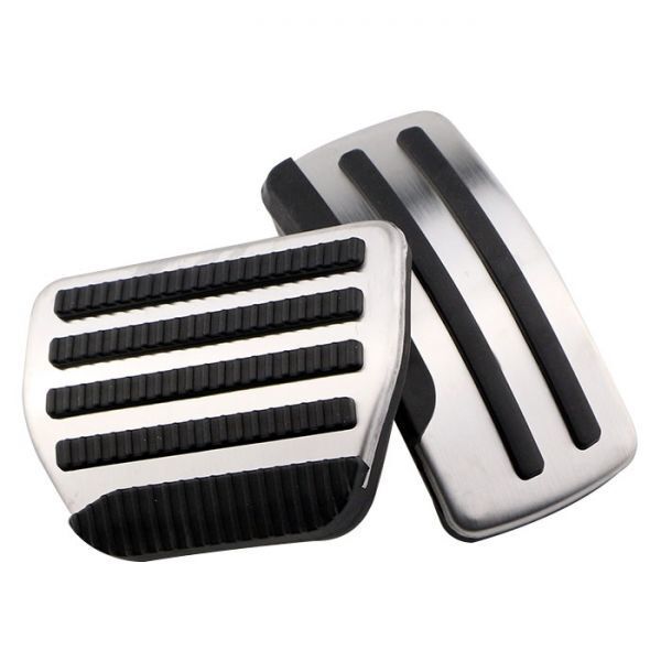 NISSAN ニッサン ステンレス製 ペダルカバー AT車用 アクセル/ブレーキ 2点セット アクセサリー カスタム 日産拍卖