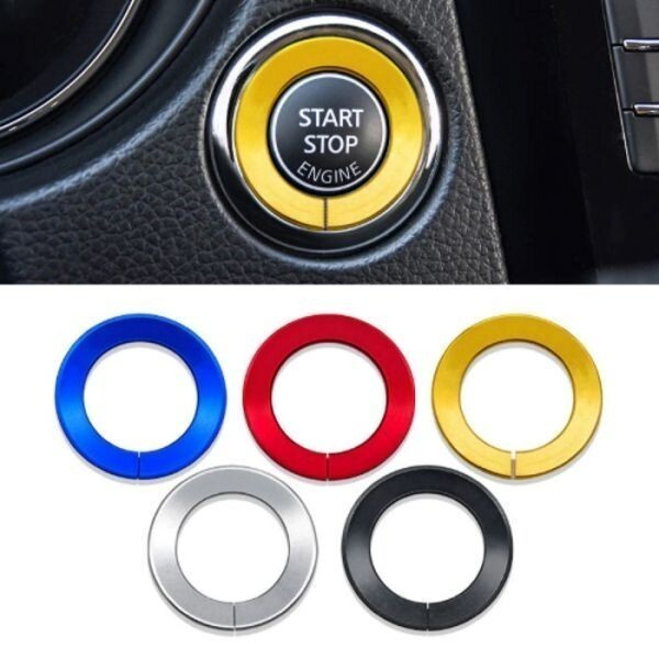 ニッサン エクストレイル T32 エンジン スタートボタン リング ブルー スターター スタート ストップ NISSAN 日産拍卖