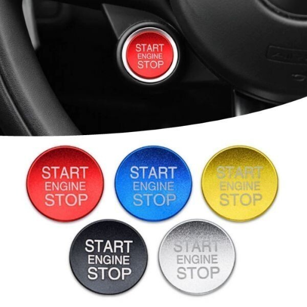 Alfa Romeo アルファロメオ エンジン スタートボタン カバー シルバー スターター プッシュ スタート ストップ拍卖