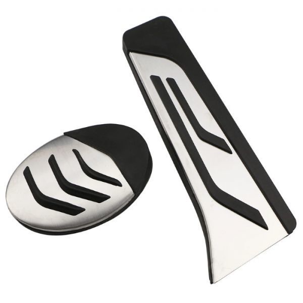 BMW アルミ製 ペダルカバー AT車用 アクセル/ブレーキ 2点セット カバー アクセサリー 内装 パーツ カスタム拍卖