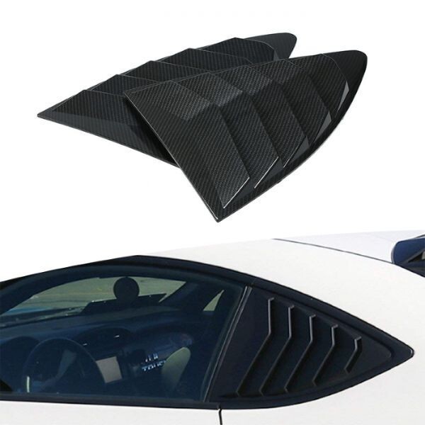 トヨタ 86 / スバル BRZ ウインド ルーバー パネル 左右2枚セット ブラック(艶なし) リア サイド クォーター ウインドー 窓拍卖