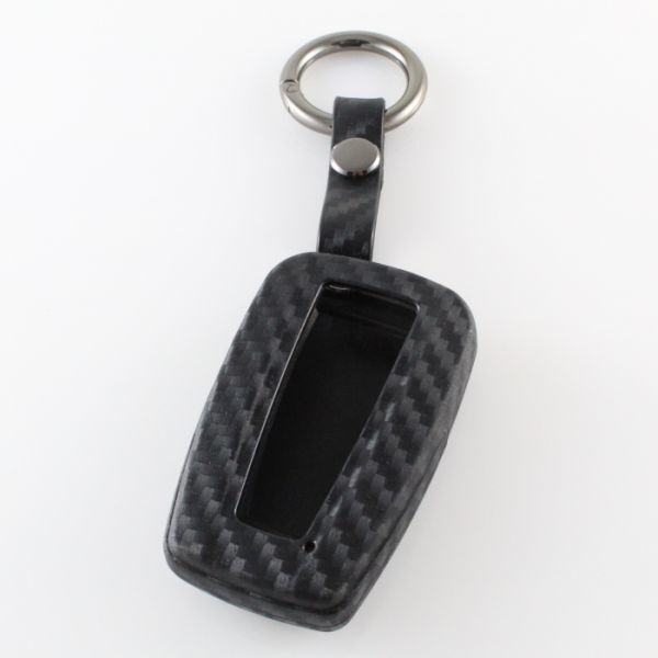 トヨタ スマートキー用 キーカバー カーボン柄 シリコン製 キーケース TOYOTA C-HR プリウス クラウン カローラスポーツなど拍卖