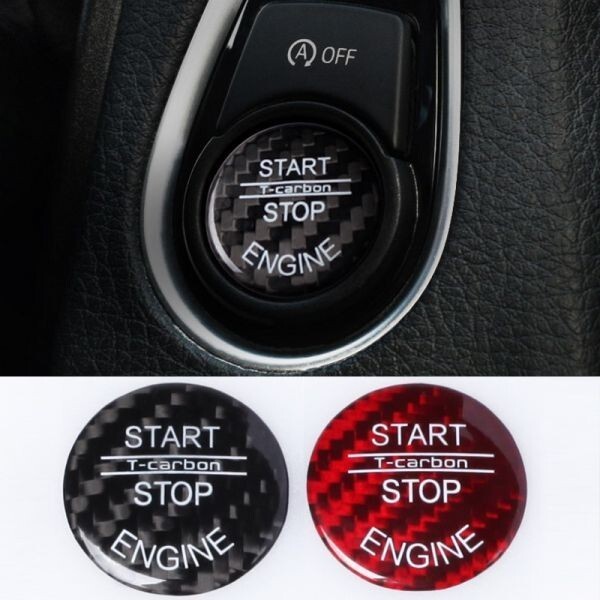 BMW エンジン スタート ボタン カバー ブラック カーボン製 F20/F21/F30/F31/F32/F33/F10/F11など拍卖