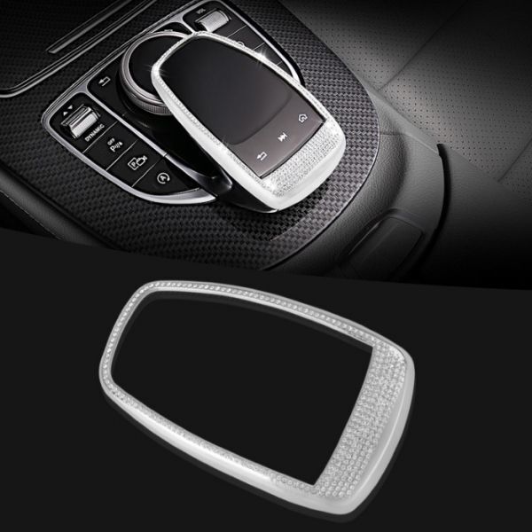 ベンツ BENZ コマンドシステム タッチパッド トリム シルバー クリスタルストーン ラインストーン スワロフスキー ナビ オーディオ拍卖