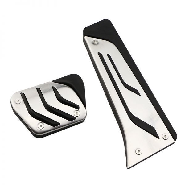 BMW アルミ製 ペダルカバー AT車用 アクセル/ブレーキ 2点セット F20/F22/F30/F32/F10/F25/F15など拍卖